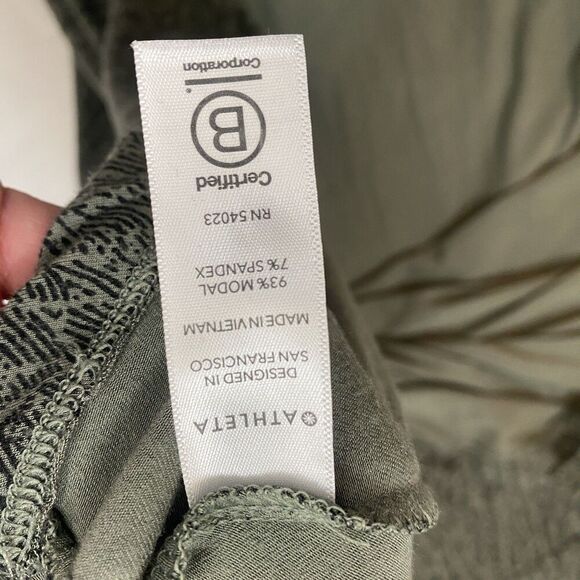 Athleta Santorini Thera Dress Womens M Green Gray Stretch Athleisure Casual - Picture 10 of 12